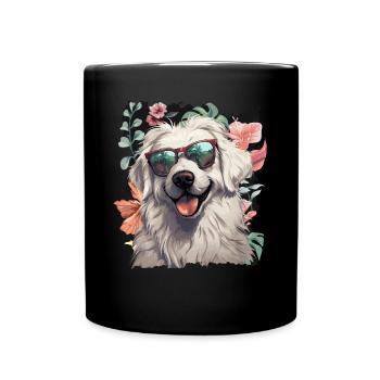 Maremma Abruzzo Shepherd Dog - Full Colour Mug - black - Front