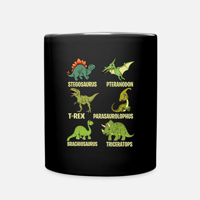 Lustiger Dinosaurier-Spruch T Rex Dino - Tasse einfarbig - Schwarz