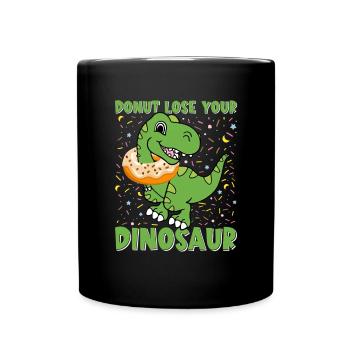 Drôle de dinosaure disant T Rex Dino - Mug uni - noir - Devant