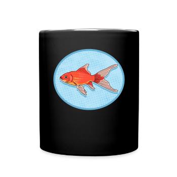Aquarium Goldfish Aquariist Cadeau - Mug uni - noir - Devant