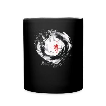 Chinese Calligraphy Circle - Full Colour Mug - black - Front