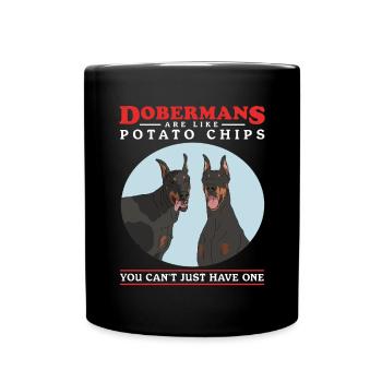 Doberman Dogs Dog Owner Gift - Full Colour Mug - black - Front