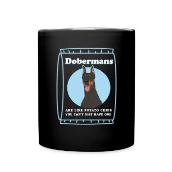 Chiens Doberman | Cadeau du propriétaire de chien - Mug uni - noir - Devant