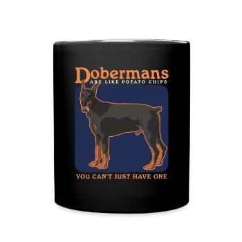 Doberman Dog Dog Propriétaire Cadeau - Mug uni - noir - Devant