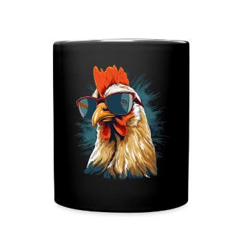 Hahn Sonnenbrille - Tasse einfarbig - Schwarz - Vorne