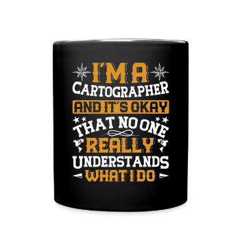 Cartographes - Mug uni - noir - Devant