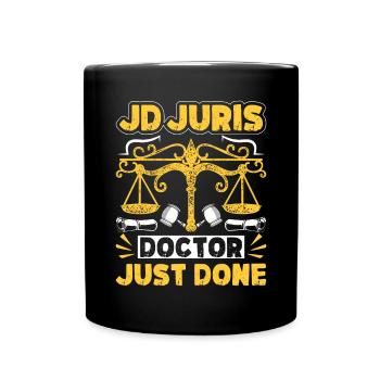 Doctorate Degree great - Tasse einfarbig - Schwarz - Vorne
