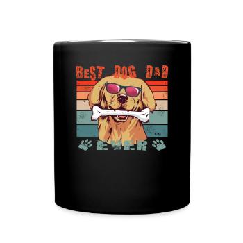 Dog Golden Retriever Dog Owner - Full Colour Mug - black - Front