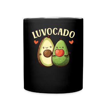Avocado Couple Relationship Avocado Fruit Guac - Full Colour Mug - black - Front