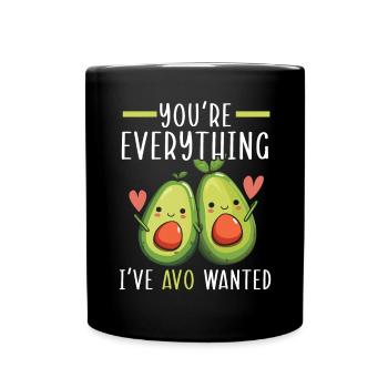 Avocado Couple Relationship Avocado Fruit Guac - Full Colour Mug - black - Front