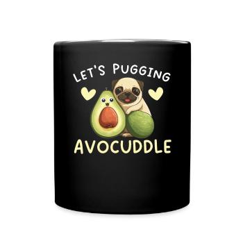Avocado Couple Relationship Avocado Fruit Guac - Full Colour Mug - black - Front