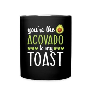 Avocado Couple Relationship Avocado Fruit Guac - Full Colour Mug - black - Front