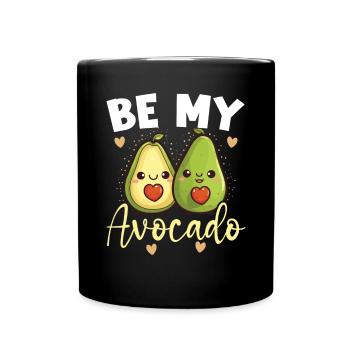 Avocado Couple Relationship Avocado Fruit Guac - Full Colour Mug - black - Front