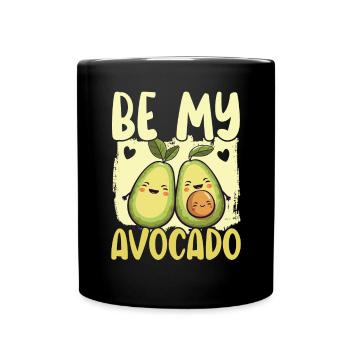 Avocado Couple Relationship Avocado Fruit Guac - Full Colour Mug - black - Front