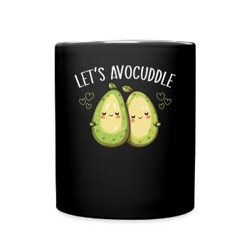 Avocado Couple Relationship Avocado Fruit Guac - Full Colour Mug - black - Front