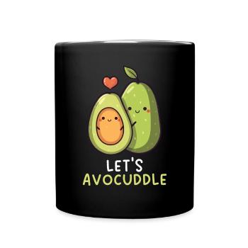Avocado Couple Relationship Avocado Fruit Guac - Full Colour Mug - black - Front