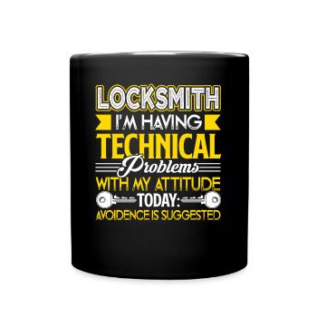 Locksmith Locksmith I'm Having Technical Problem - Full Colour Mug - black - Front