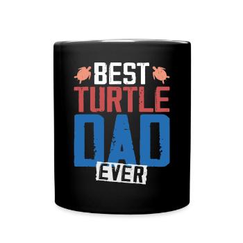 Sea Turtle Tortoise Dad Best - Mug uni - noir - Devant