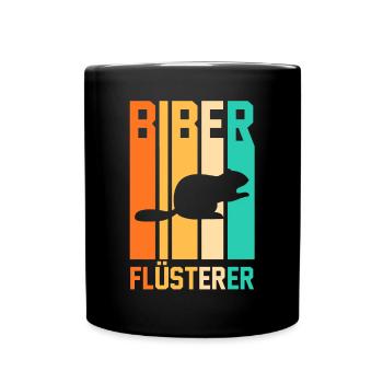 Nagetier Biberliebhaber Biber - Tasse einfarbig - Schwarz - Vorne