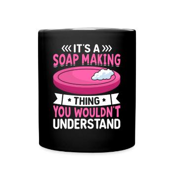 Soap manufacturer Soapologist - Full Colour Mug - black - Front