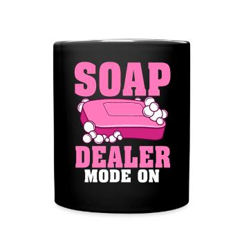 Soap Making, Soap Maker, Soapologist - Full Colour Mug - black - Front