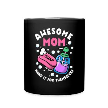 Fabrication de savon, savonnier, savonologue - Mug uni - noir - Devant