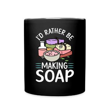 Fabrication de savon, savonnier, savonologue - Mug uni - noir - Devant
