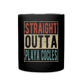 Straight Outta Playa Cocles - Full Colour Mug - black - Front
