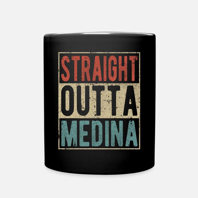 Straight Outta Medina - Tasse einfarbig - Schwarz