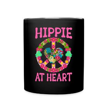 Peace Groovy - Full Colour Mug - black - Front