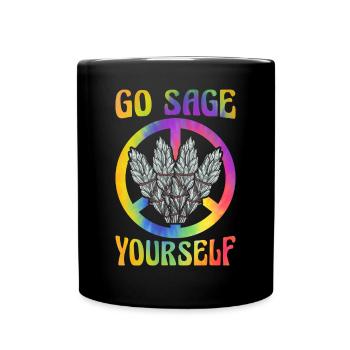 Hippie Peace Groovy - Mug uni - noir - Devant