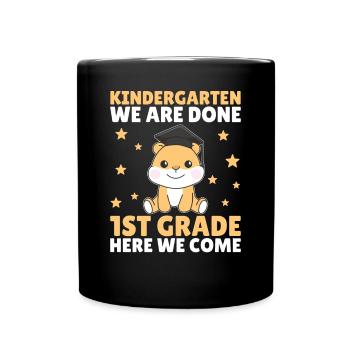 Kids Kindergarten graduate Hamster 1st grade - Tasse einfarbig - Schwarz - Vorne