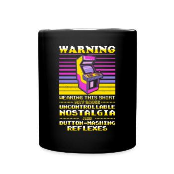 Lecteurs vidéo Retro Gamer Gaming Classic 80s - Mug uni - noir - Devant