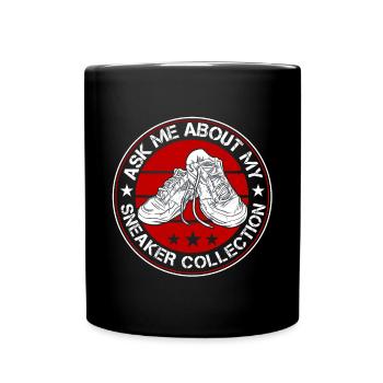 Shoe Collector Shoemaker Sneaker Addict - Full Colour Mug - black - Front