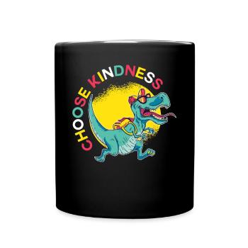 Choose Kindness Motivational Quote - Full Colour Mug - black - Front