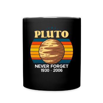 Pluto vergiss nie 1930 bis 2006 - Tasse einfarbig - Schwarz - Vorne