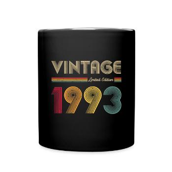 Millésime 1993 Hommes Femmes 30e anniversaire 30 ans G - Mug uni - noir - Devant