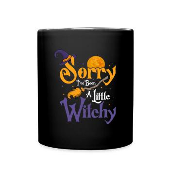 Halloween Kostüm Lustiger Halloween Spruch - Tasse einfarbig - Schwarz - Vorne