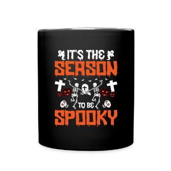 Halloween Kostüm Lustiger Halloween Spruch - Tasse einfarbig - Schwarz - Vorne