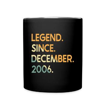 16 Years Vintage Legend Since December 2006 16th B - Full Colour Mug - black - Front