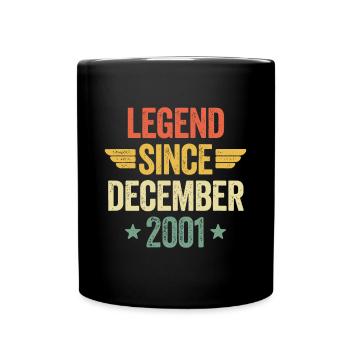 Legend Since December 2001 - Full Colour Mug - black - Front