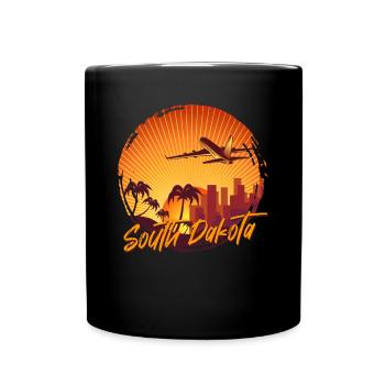 South Dakota - Tasse einfarbig - Schwarz - Vorne