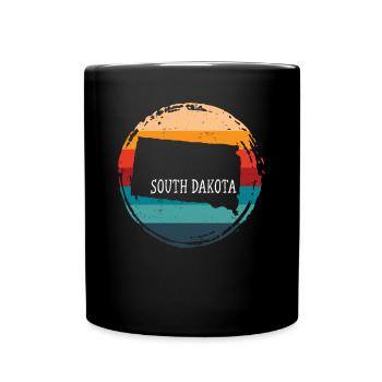 South Dakota - Tasse einfarbig - Schwarz - Vorne