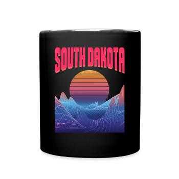 South Dakota - Tasse einfarbig - Schwarz - Vorne