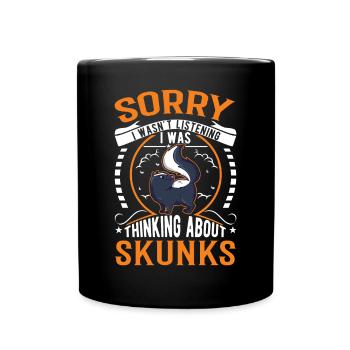 Cadeau Skunk - Mug uni - noir - Devant