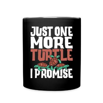 Tortue de tortue de mer juste une tortue de plus - Mug uni - noir - Devant