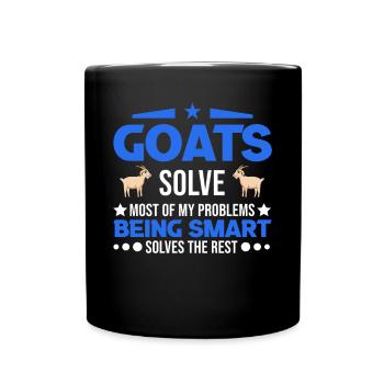 Chèvres Cadeau Chèvre Hôte Chèvre - Mug uni - noir - Devant