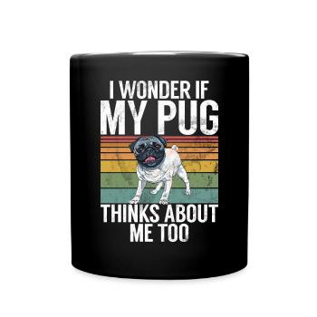Pug Gifts for Pug Lovers - Tasse einfarbig - Schwarz - Vorne