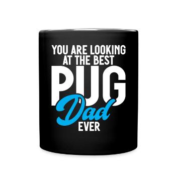 Pug Gifts for Pug Lovers - Full Colour Mug - black - Front