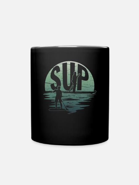 Retro SUP Horizon - Stand Up Paddle - Mug uni - noir